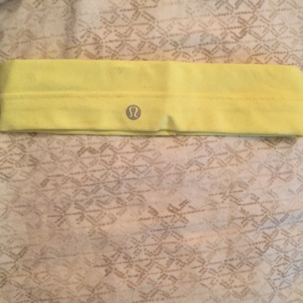 Yellow lululemon headband
